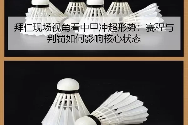 拜仁现场视角看中甲冲超形势：赛程与判罚如何影响核心状态